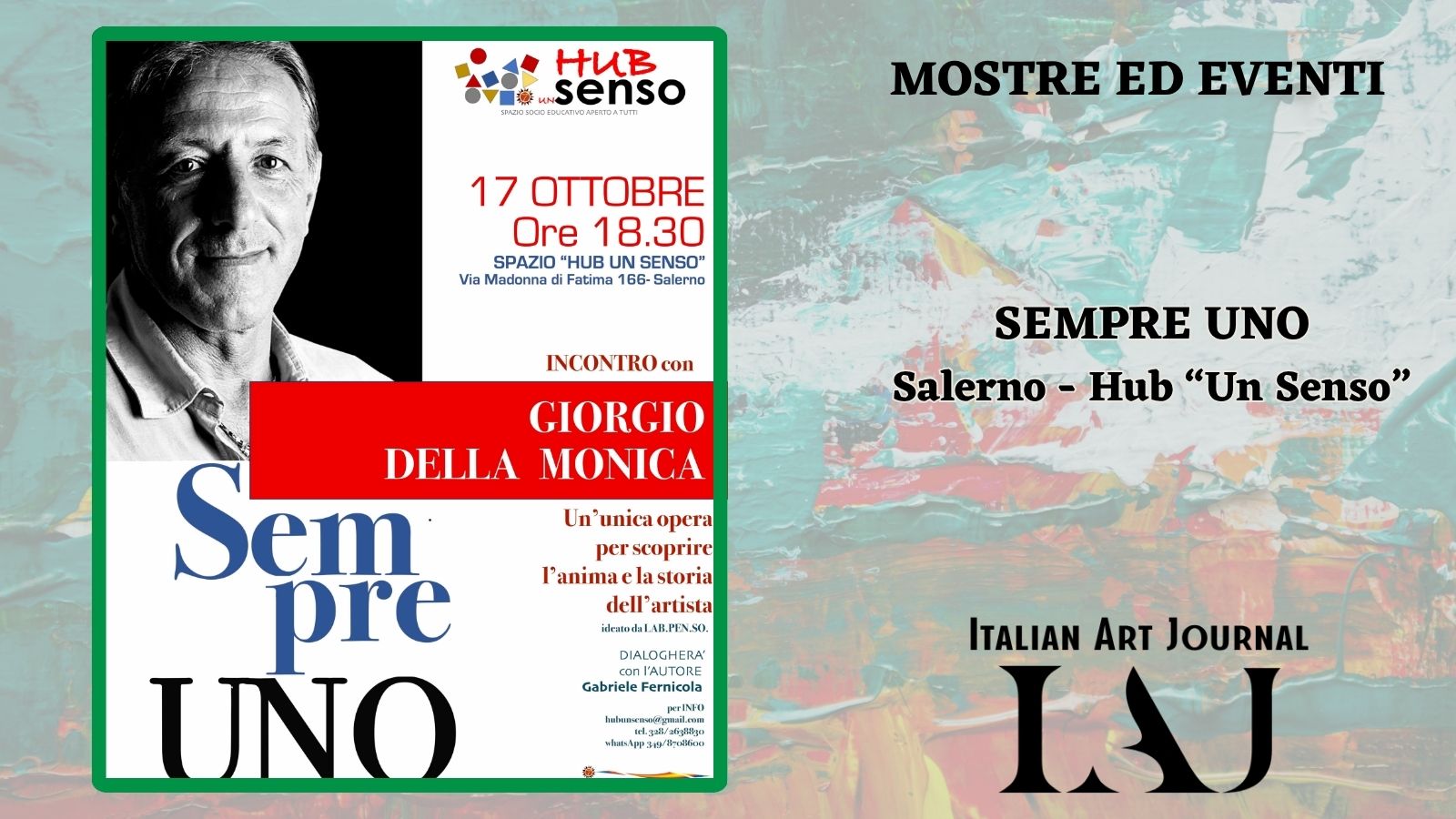 A Salerno, l’Hub “Un Senso” inaugura il suo percorso con un evento in controtendenza