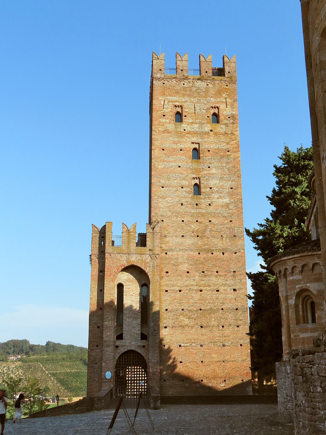 Il mastio e la torre nord della Rocca Viscontea di Castell'Arquato