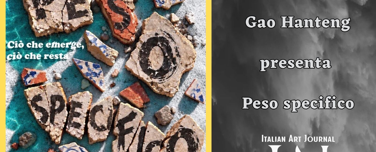 Gao Hanteng presenta Peso specifico: quanto pesa ciò che resta, quando un oggetto perde il suo posto